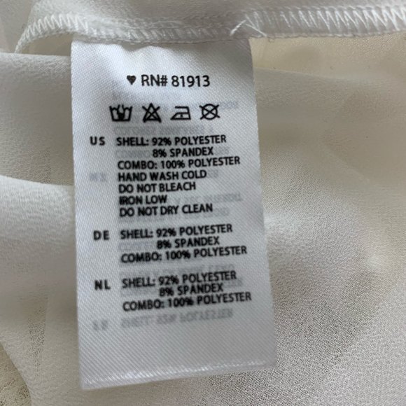 Cooper & Ella Ivory Lace Detail Layered Blouse, L - Picture 10 of 11